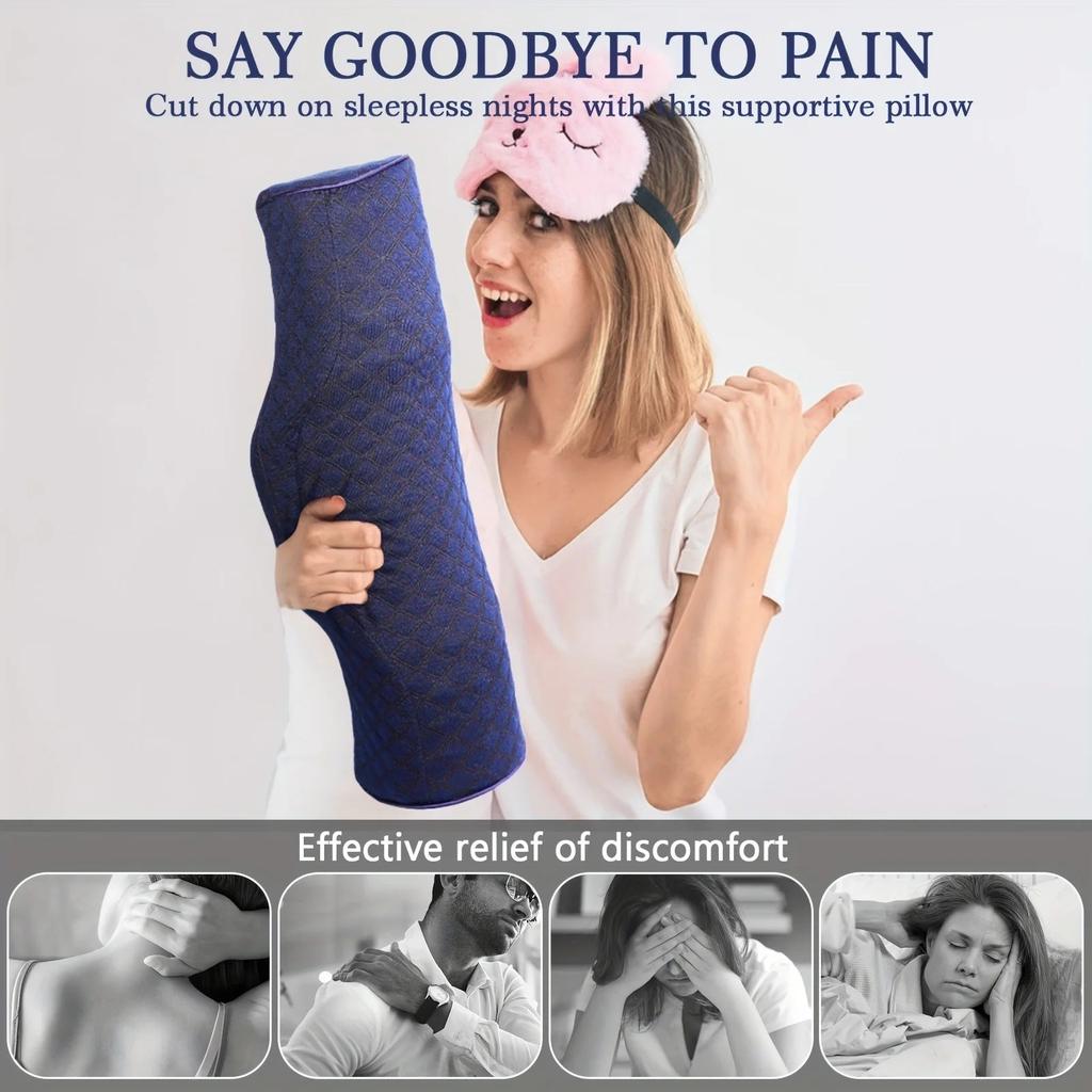 Orthopedic Neck Pillow with Memory Foam Support by HitMyNeed