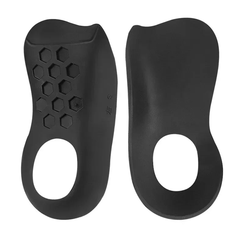 Orthotic Insoles for Flat Feet & O-Leg Support black m-eu35-39 by HitMyNeed