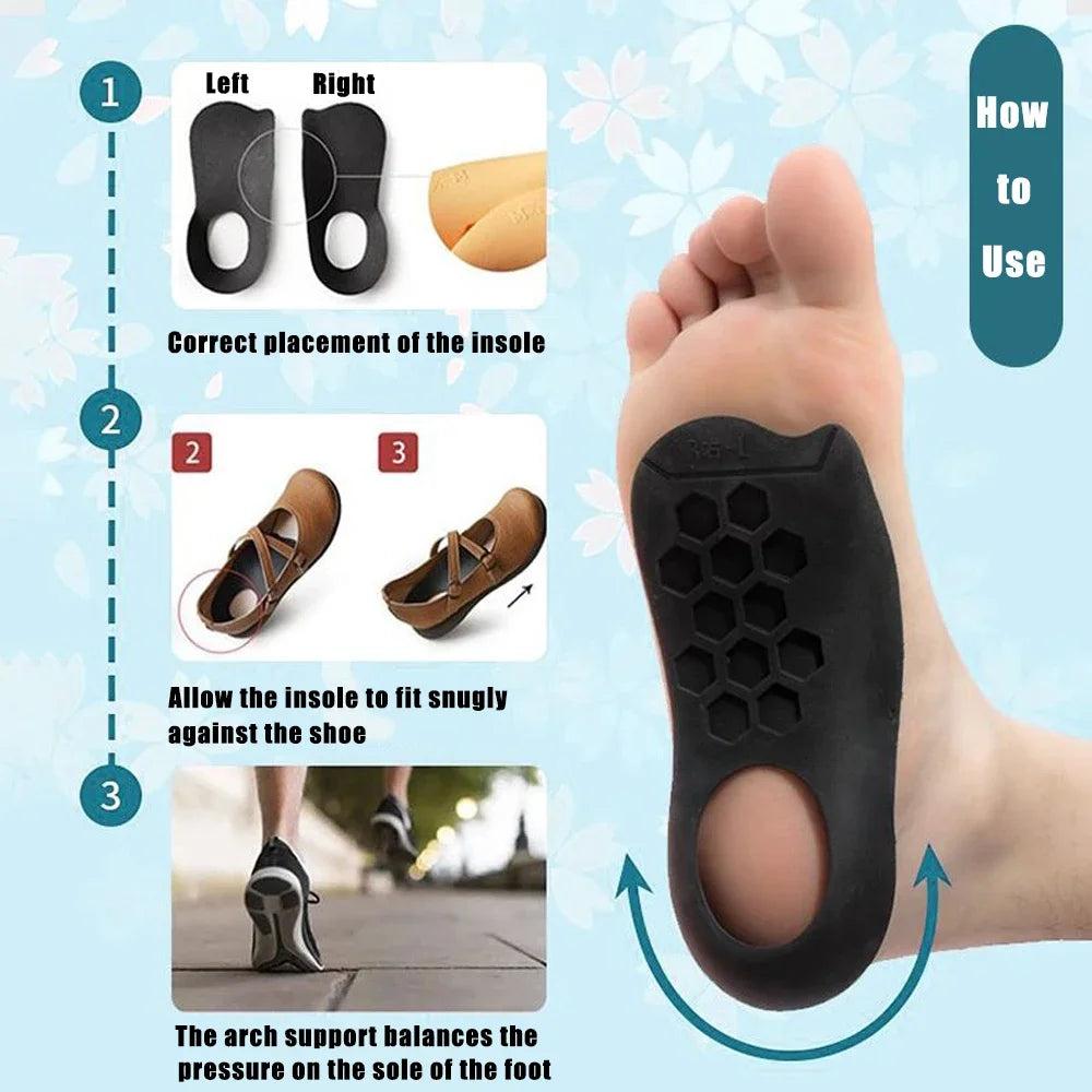 Orthotic Insoles for Plantar Fasciitis & Flat Feet Support by HitMyNeed