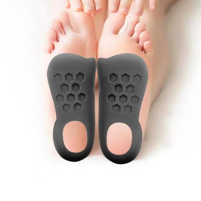 Orthotic Insoles for Plantar Fasciitis & Flat Feet Support black m-35-39 by HitMyNeed