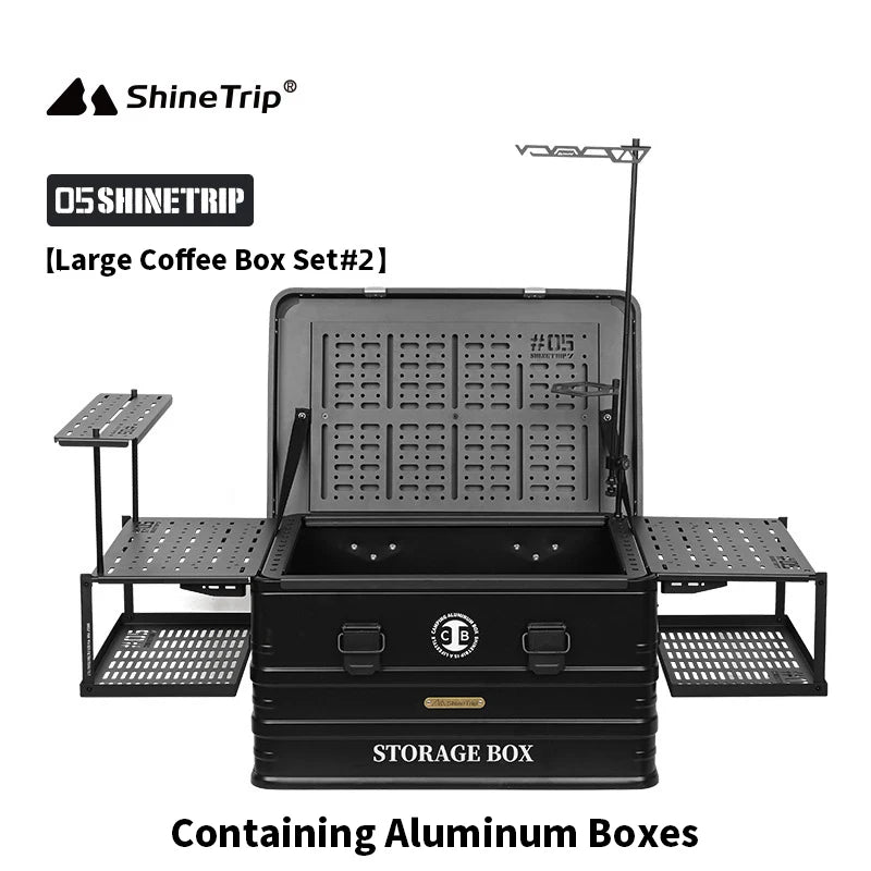 Outdoor 05 Aluminium Coffee Case Set for Camping by HitMyNeed