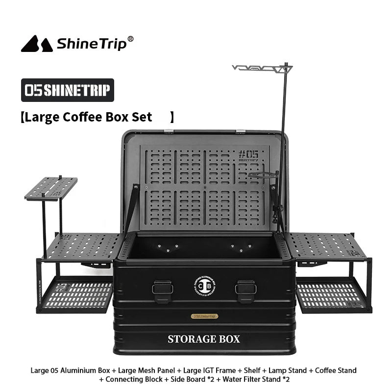 Outdoor 05 Aluminium Coffee Case Set for Camping by HitMyNeed