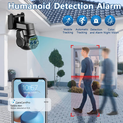 Outdoor 6MP WiFi Dual-Lens PTZ Camera with 10x Zoom by HitMyNeed