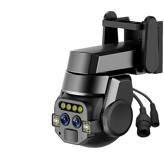 Outdoor 6MP WiFi Dual‑Lens PTZ Camera with 10x Zoom dual-lens-no-card eu-plug by HitMyNeed