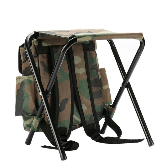 Outdoor Backpack with Integrated Folding Chair by HitMyNeed