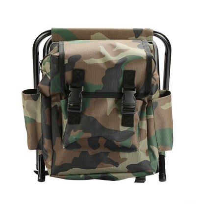 Outdoor Backpack with Integrated Folding Chair by HitMyNeed