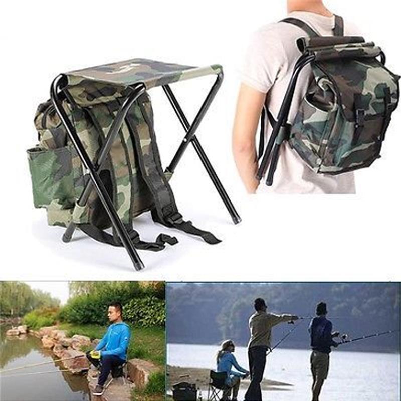 Outdoor Backpack with Integrated Folding Chair by HitMyNeed