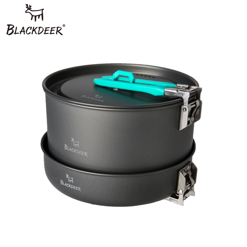 Outdoor Backpacking Cook Set with Pots, Pan & Kettle by HitMyNeed