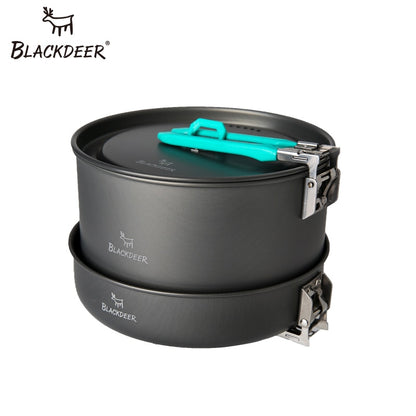 Outdoor Backpacking Cook Set with Pots, Pan & Kettle by HitMyNeed