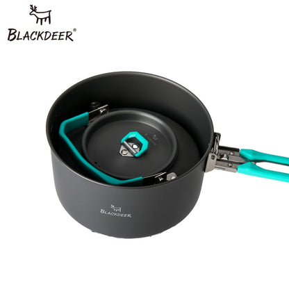 Outdoor Backpacking Cook Set with Pots, Pan & Kettle by HitMyNeed