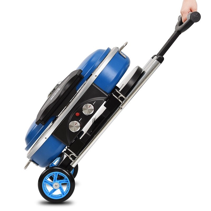 Outdoor BBQ Trolley Gas Grill with Folding Cart by HitMyNeed