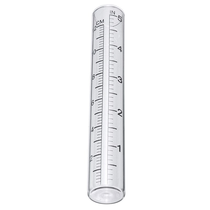 Outdoor Calibrated Glass Rain Gauge 12 cm by HitMyNeed