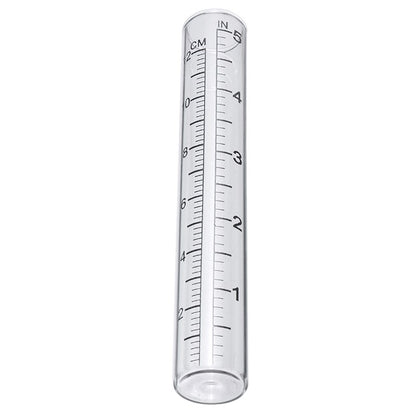 Outdoor Calibrated Glass Rain Gauge 12 cm by HitMyNeed