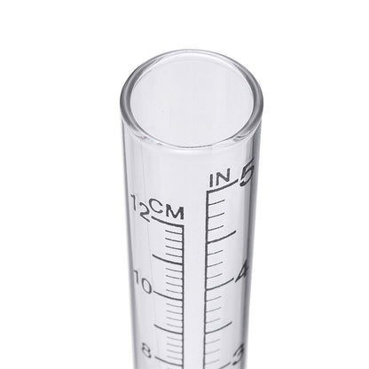 Outdoor Calibrated Glass Rain Gauge 12 cm by HitMyNeed