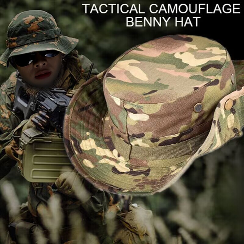 Outdoor Camouflage Boonie Hat for Fishing & Training by HitMyNeed