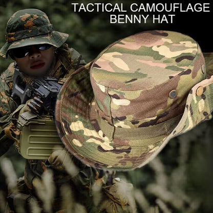 Outdoor Camouflage Boonie Hat for Fishing & Training by HitMyNeed