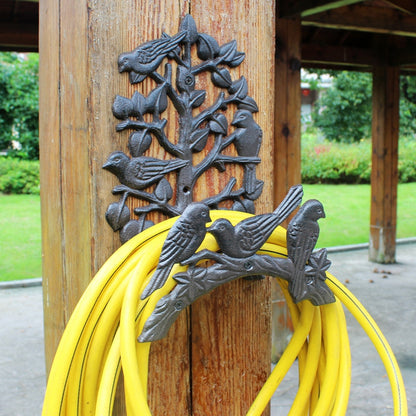 Outdoor Cast Iron Wall-Mounted Hose Holder by HitMyNeed