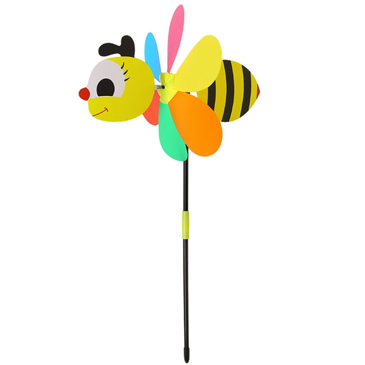 Outdoor Colorful Bee Wind Spinner Garden Decor by HitMyNeed
