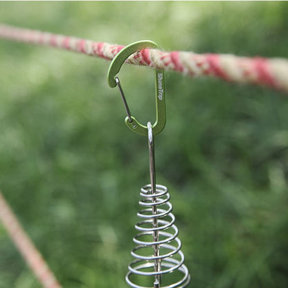 Outdoor D-Shaped Aluminum Carabiner Clip by HitMyNeed