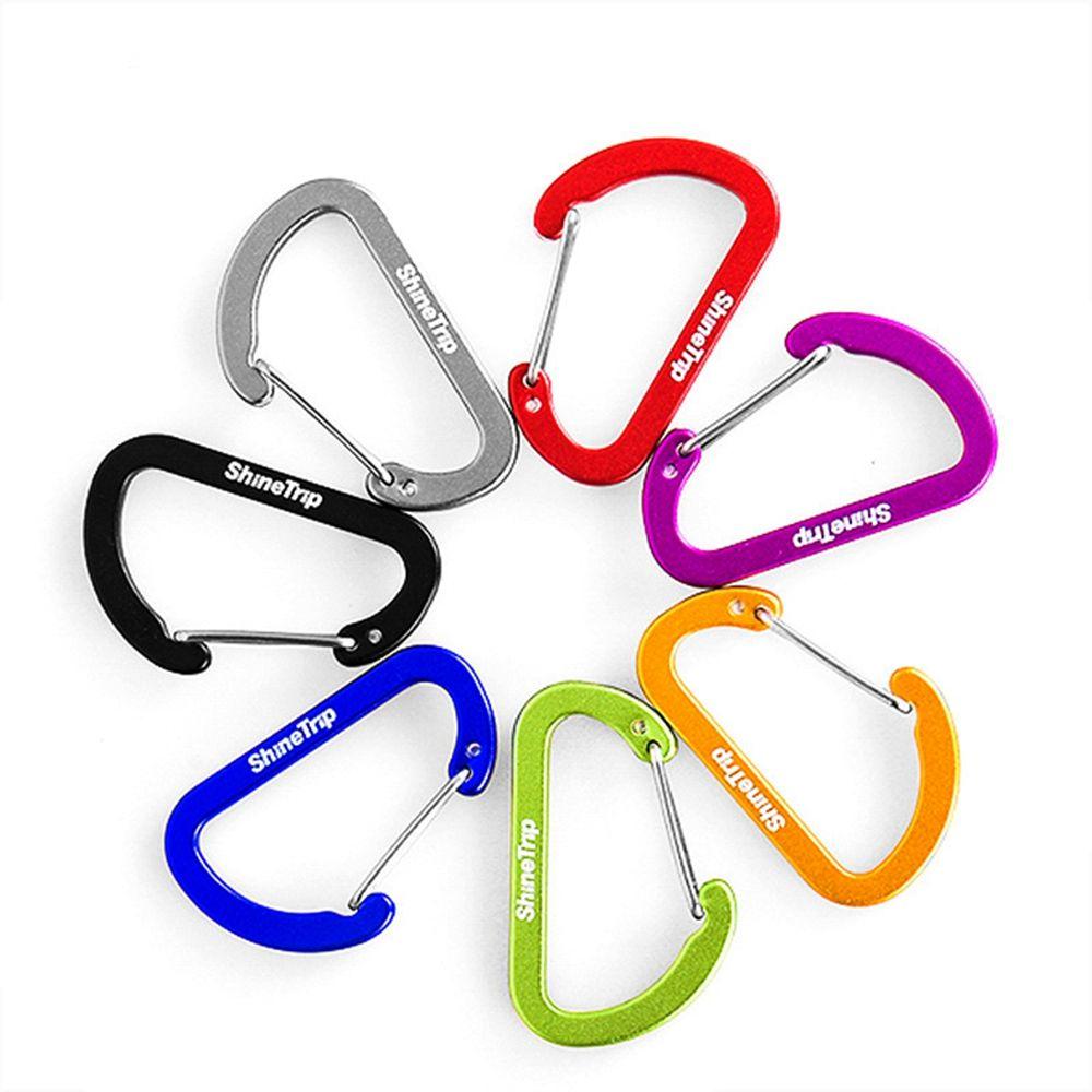 Outdoor D-Shaped Aluminum Carabiner Clip by HitMyNeed