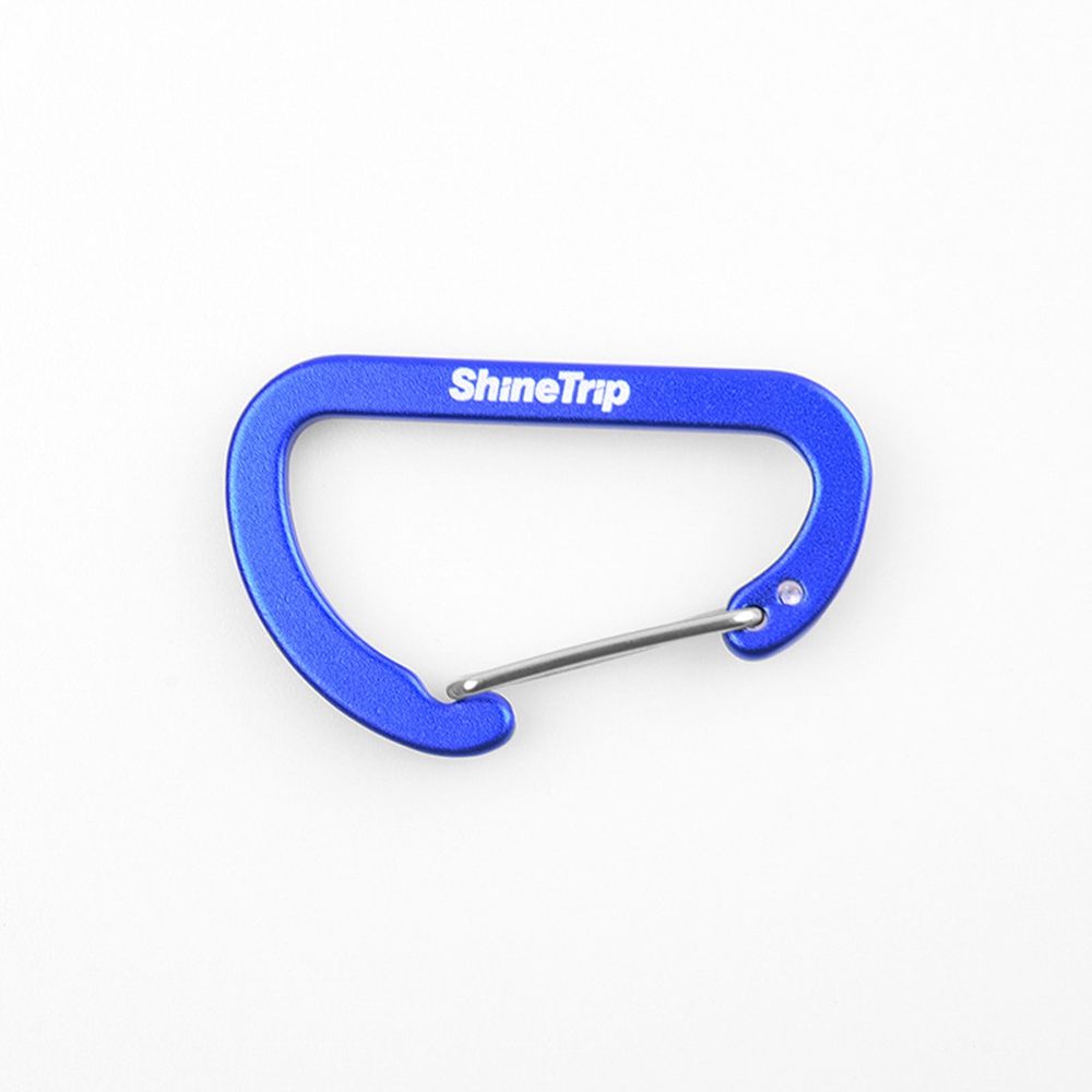 Outdoor D-Shaped Aluminum Carabiner Clip blue by HitMyNeed