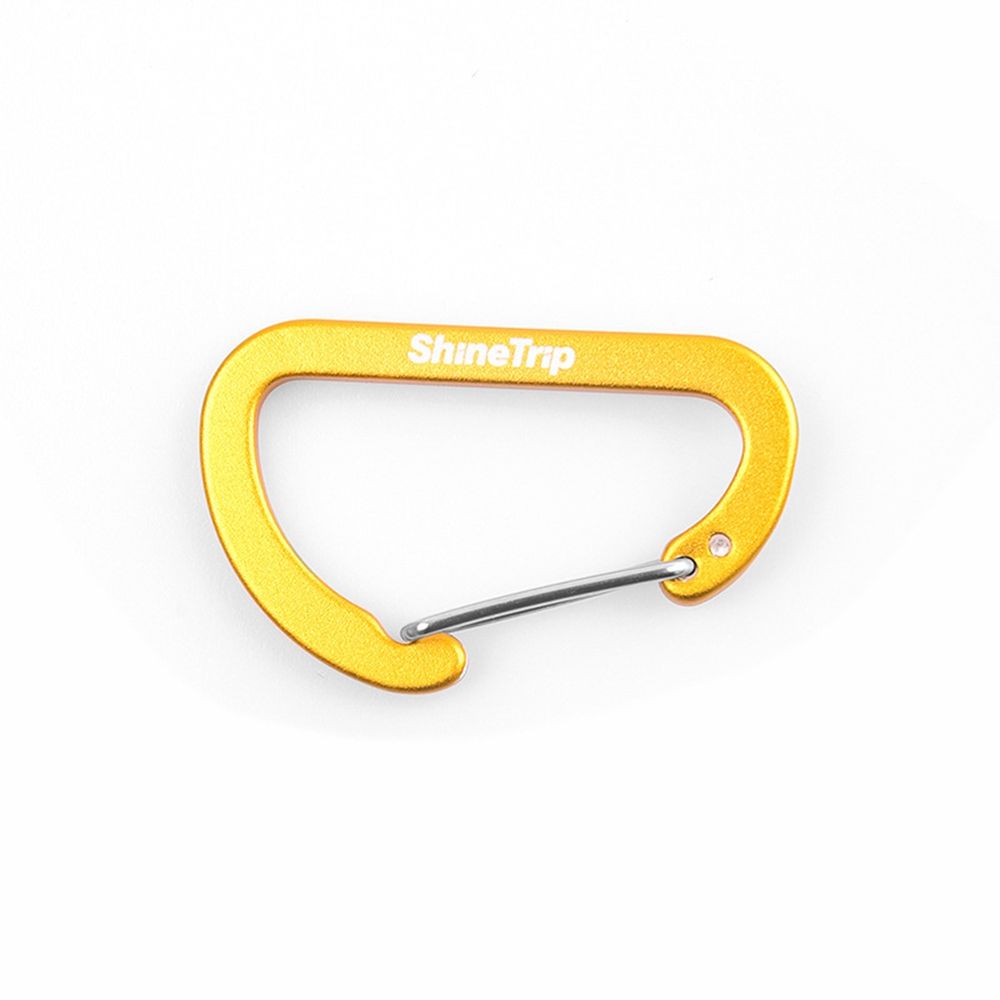 Outdoor D-Shaped Aluminum Carabiner Clip gold by HitMyNeed