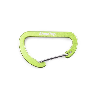 Outdoor D-Shaped Aluminum Carabiner Clip green by HitMyNeed