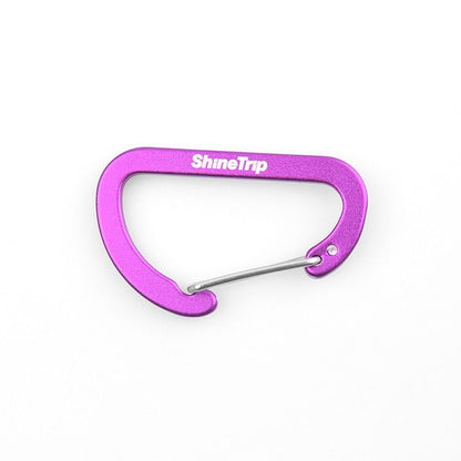 Outdoor D-Shaped Aluminum Carabiner Clip purple by HitMyNeed