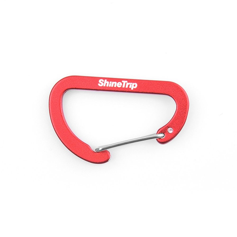 Outdoor D-Shaped Aluminum Carabiner Clip red by HitMyNeed