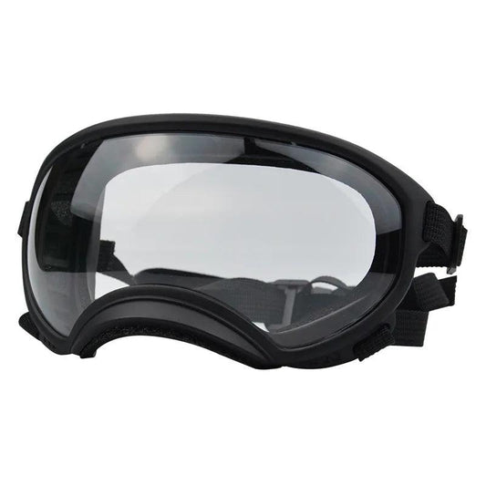 Outdoor Dog Goggles UV400 Anti-Fog Sunglasses black-transparent by HitMyNeed