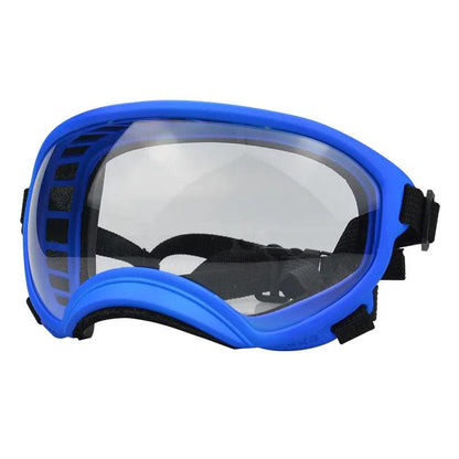 Outdoor Dog Goggles UV400 Anti-Fog Sunglasses blue-transparent by HitMyNeed