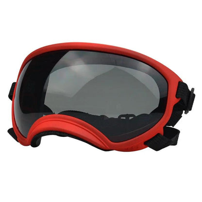 Outdoor Dog Goggles UV400 Anti-Fog Sunglasses red-gray by HitMyNeed
