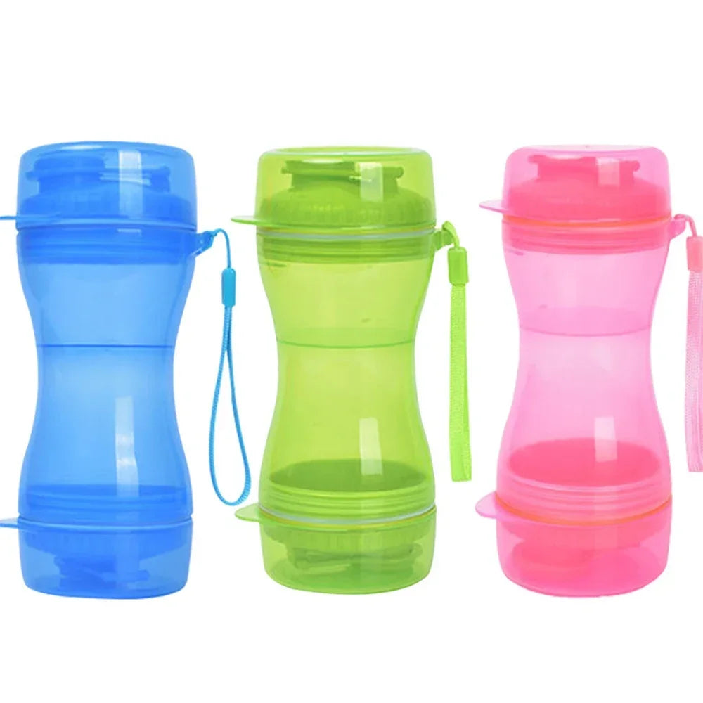 Outdoor Dog Water & Food Bottle 610ml Portable PP by HitMyNeed