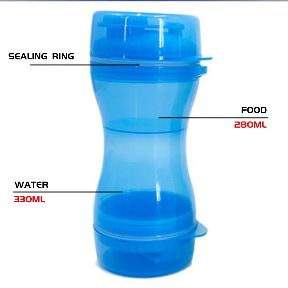 Outdoor Dog Water & Food Bottle 610ml Portable PP by HitMyNeed