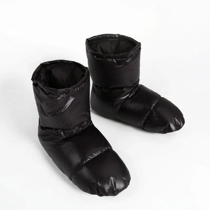 Outdoor Down Camping Booties Winter Warm Slippers by HitMyNeed