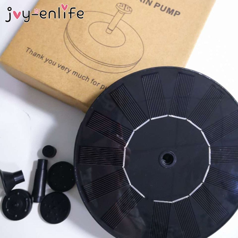 Outdoor Floating Solar Pond Fountain for Gardens by HitMyNeed