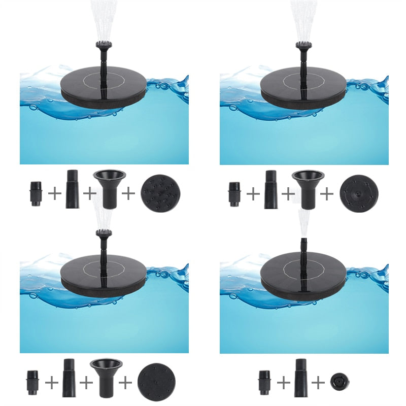 Outdoor Floating Solar Pond Fountain for Gardens by HitMyNeed