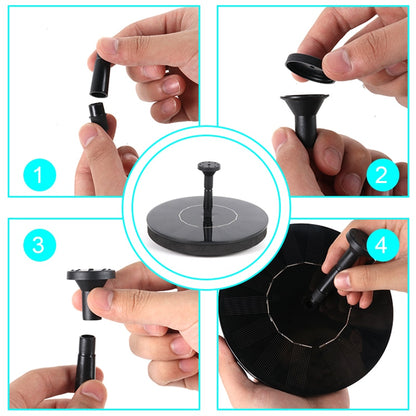 Outdoor Floating Solar Pond Fountain for Gardens by HitMyNeed