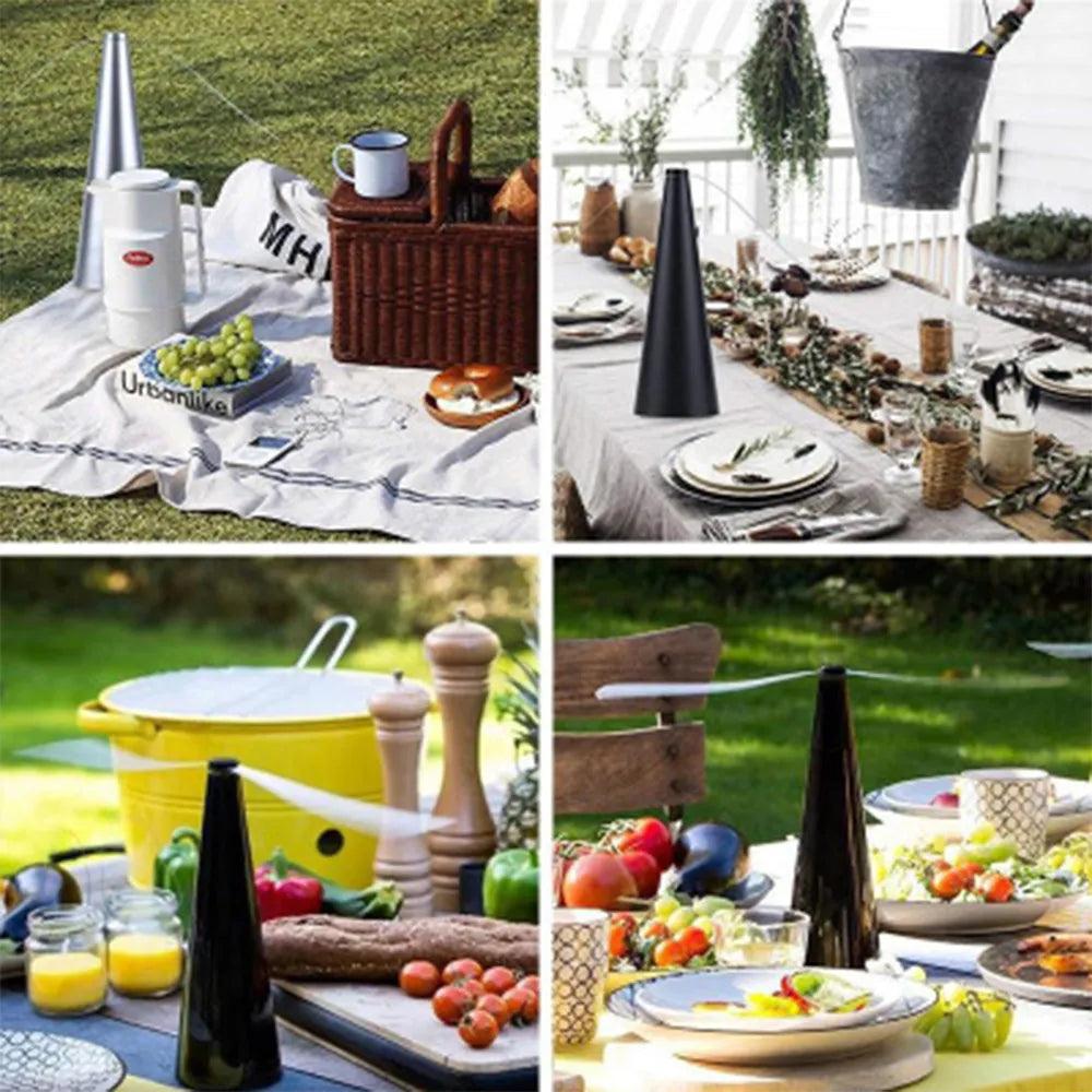 Outdoor Fly Repellent Fan for Dining Tables by HitMyNeed