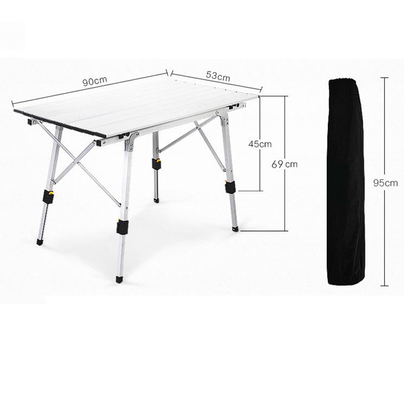 Outdoor Folding Aluminum Picnic & Camping Table by HitMyNeed