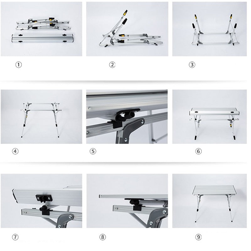 Outdoor Folding Aluminum Picnic & Camping Table by HitMyNeed