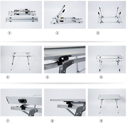 Outdoor Folding Aluminum Picnic & Camping Table by HitMyNeed