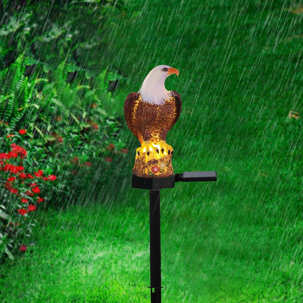 Outdoor Garden Eagle Solar Light with Stake by HitMyNeed