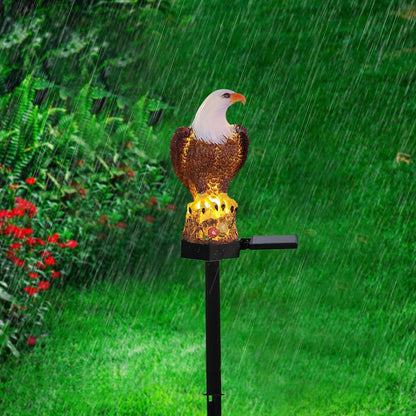 Outdoor Garden Eagle Solar Light with Stake by HitMyNeed