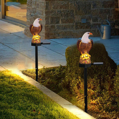 Outdoor Garden Eagle Solar Light with Stake by HitMyNeed