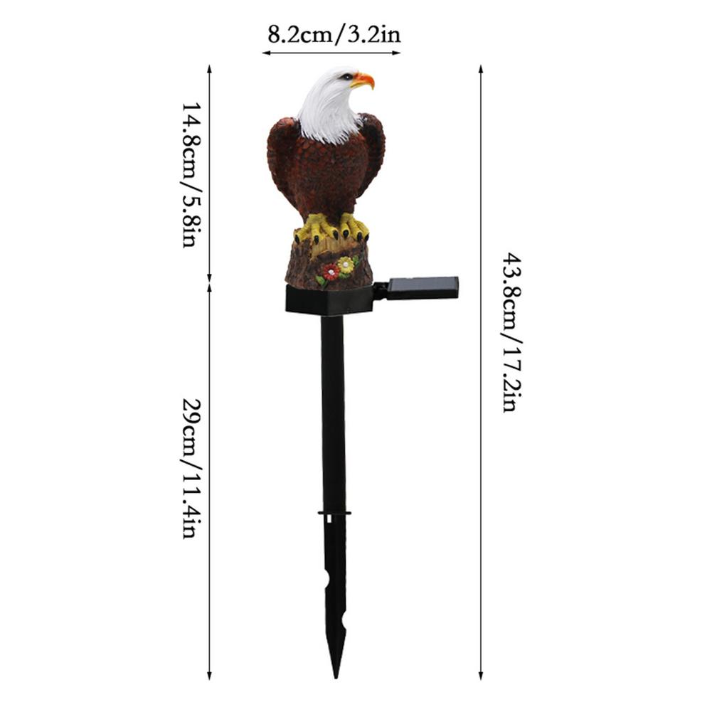 Outdoor Garden Eagle Solar Light with Stake by HitMyNeed