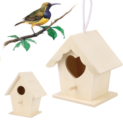 Outdoor Hanging Wooden Birdhouse for Garden Decor by HitMyNeed