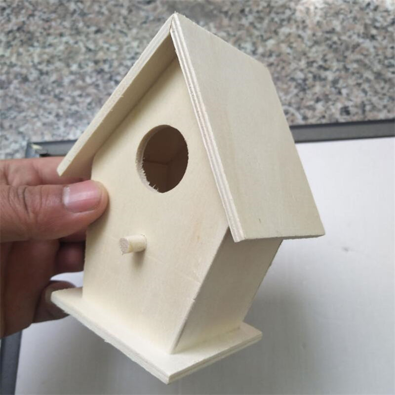 Outdoor Hanging Wooden Birdhouse for Garden Decor by HitMyNeed