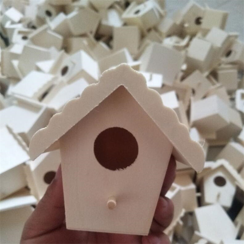 Outdoor Hanging Wooden Birdhouse for Garden Decor by HitMyNeed