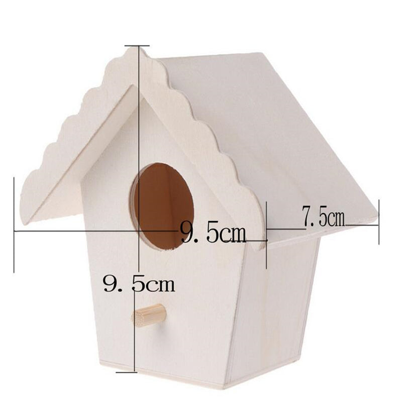 Outdoor Hanging Wooden Birdhouse for Garden Decor by HitMyNeed